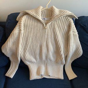 Knit Zip-Up Sweater